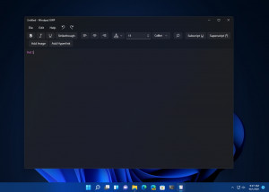 Wordpad UWP - náhled