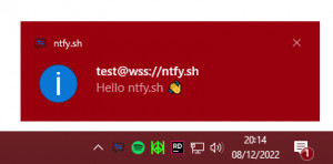 ntfy.sh - náhled