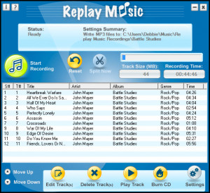 Replay Music - náhled