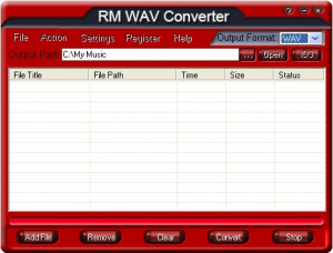 RM WAV Converter - náhled