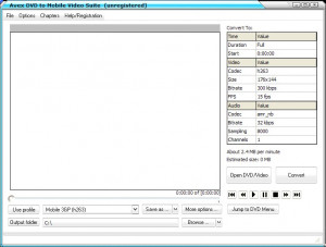 Avex DVD to Mobile Video Suite - náhled