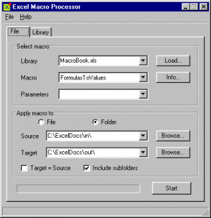 Excel Macro Processor - náhled