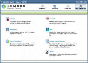 COMODO Registry Cleaner - náhled