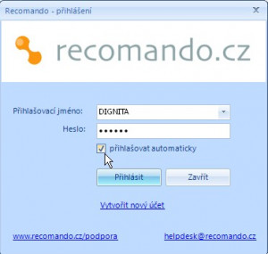 Recomando.cz - náhled