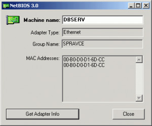 Get Adapter Info - náhled