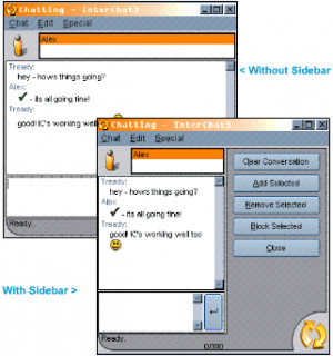 Inter-Chat alerter - náhled