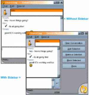 Inter-Chat alerter - náhled