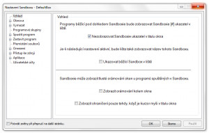 Sandboxie - náhled