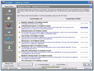 CleanMyPC Registry Cleaner - náhled