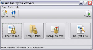 MEO Encryption Software - náhled