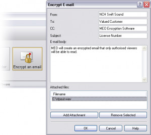 MEO Encryption Software - náhled