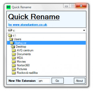 Quick Rename - náhled