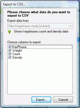Site Content Analyzer - náhled