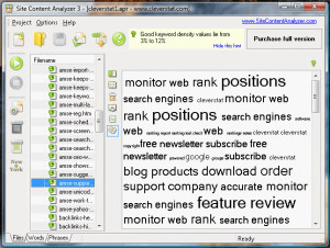 Site Content Analyzer - náhled