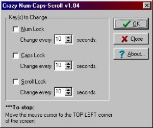 Crazy Num Caps Scroll  - náhled