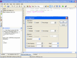 CoffeeCup StyleSheet Maker - náhled