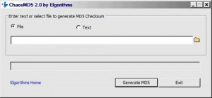 Chaos MD5 - náhled