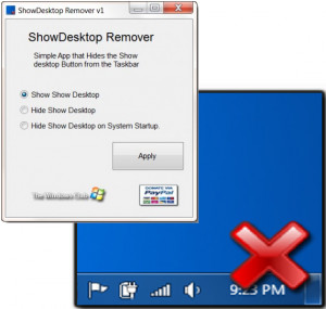 ShowDesktop Remover - náhled