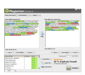 Plagiarism Checker X - náhled