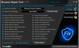 Browser Repair Tool - náhled