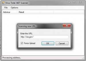 Virus Total API .NET Wrapper - náhled