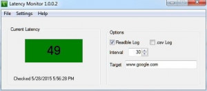 Latency Monitor - náhled