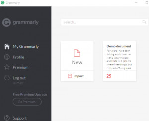 Grammarly - náhled