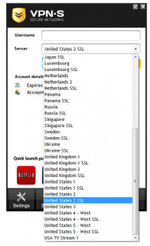 VPNSecure - náhled