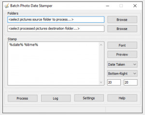 Batch Photo Date Stamper - náhled
