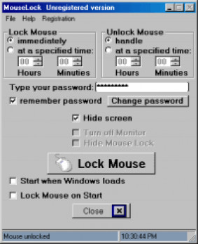 Mouse Lock - náhled