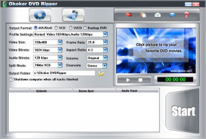 Okoker DVD Ripper - náhled