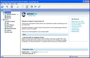 Outpost Security Suite Pro 2008 - náhled