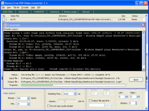 Pazera Free PSP Video Converter - náhled
