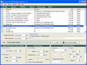 Pazera Free PSP Video Converter - náhled