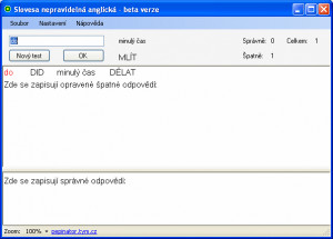 Nepravidelná slovesa anglická - náhled