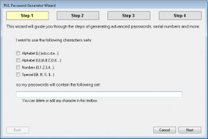 RVL Password Generator - náhled