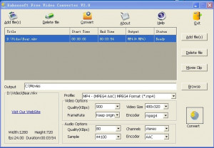 Free Eahoosoft Video Converter - náhled
