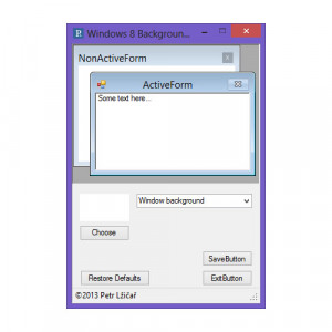 Windows 8 Background Color Changer - náhled