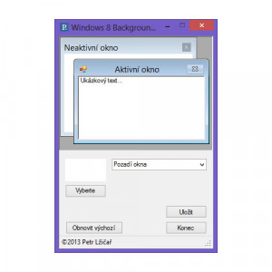 Windows 8 Background Color Changer - náhled