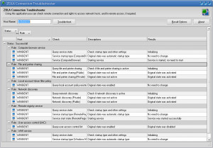ZOLA Connection Troubleshooter - náhled