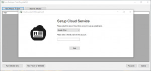Sync Backups - náhled