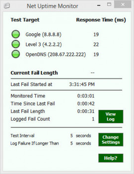 Net Uptime Monitor - náhled