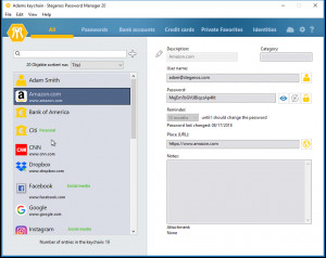 Steganos Password Manager - náhled