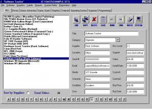 Software Tracker - náhled