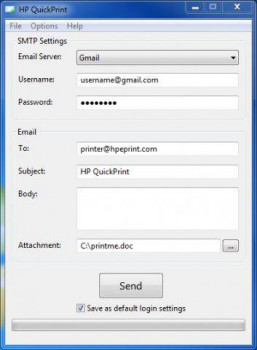 HP QuickPrint - náhled