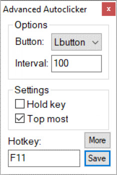 Advanced Autoclicker - náhled