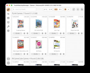 TinyWiiBackupManager - náhled