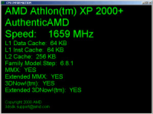AMD CPU Information Display Utility - náhled