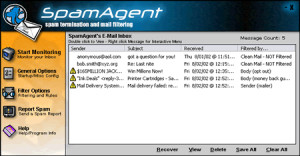 Spytech SpamAgent - náhled