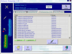 Malware Immunizer - náhled